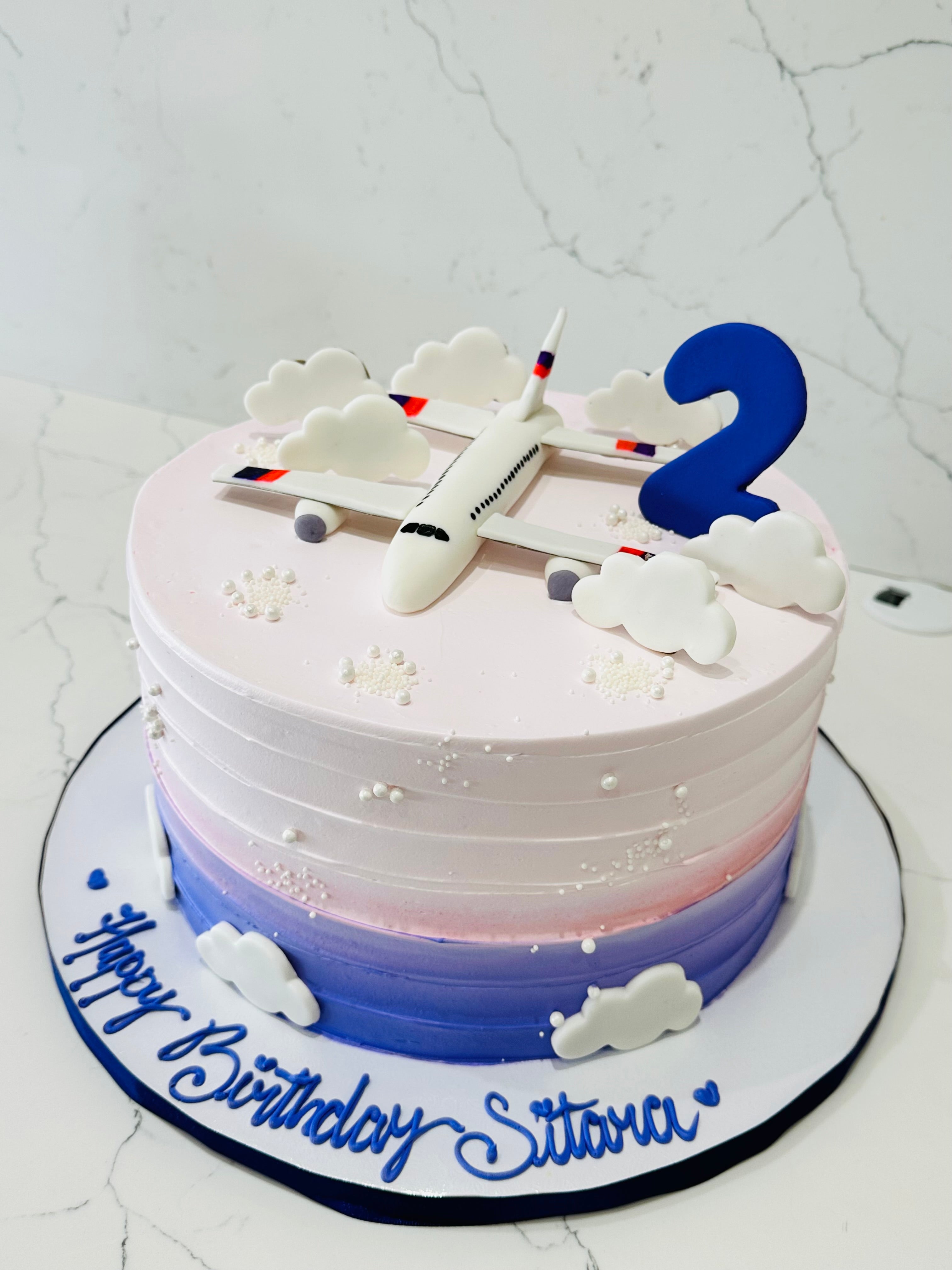 Plane Theme Kids Birthday Cake - Customized Cakes in Lahore