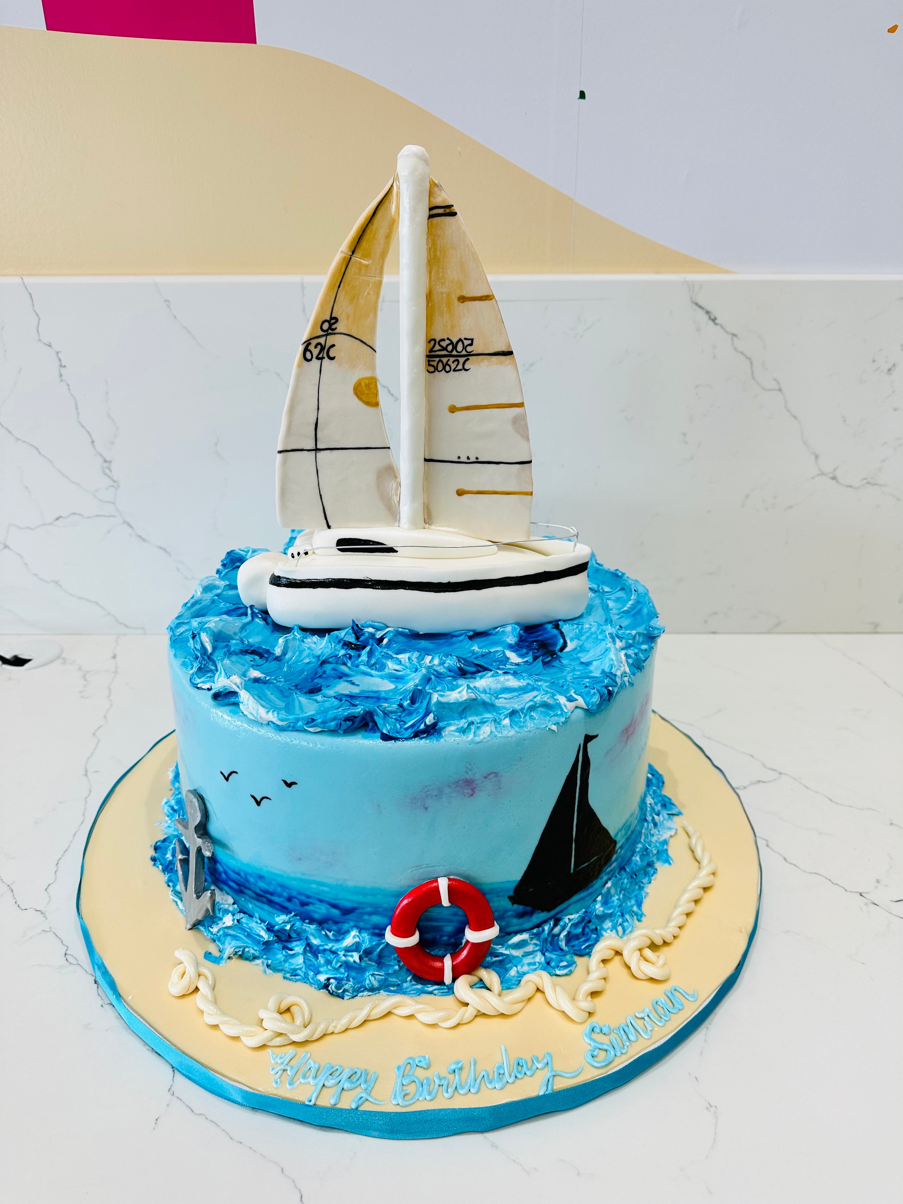 Sailing Boat 18th Birthday cake | It is lovely to create a c… | Flickr