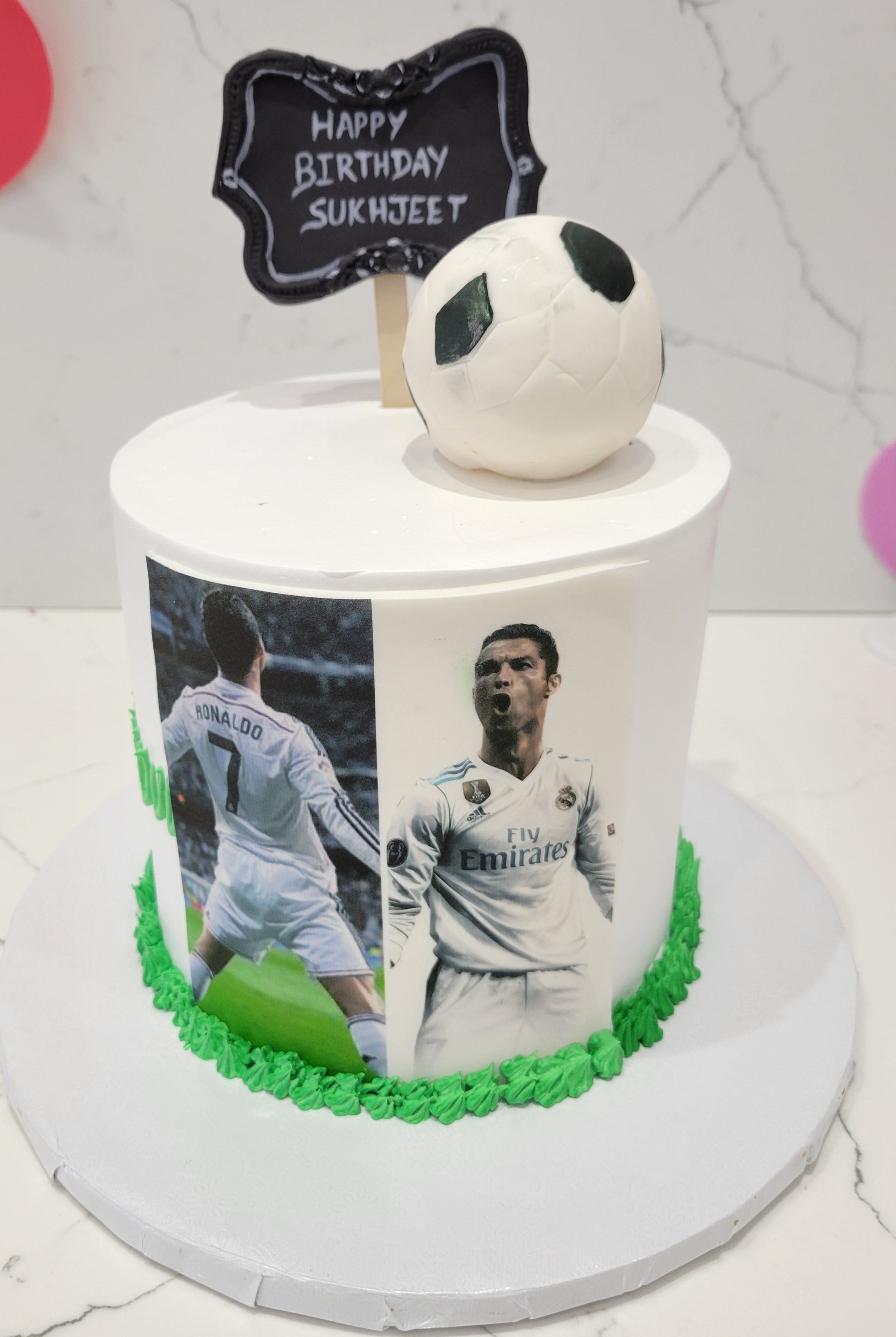 Ronaldo Football Cake - Decorated Cake by Radiani Sweet - CakesDecor