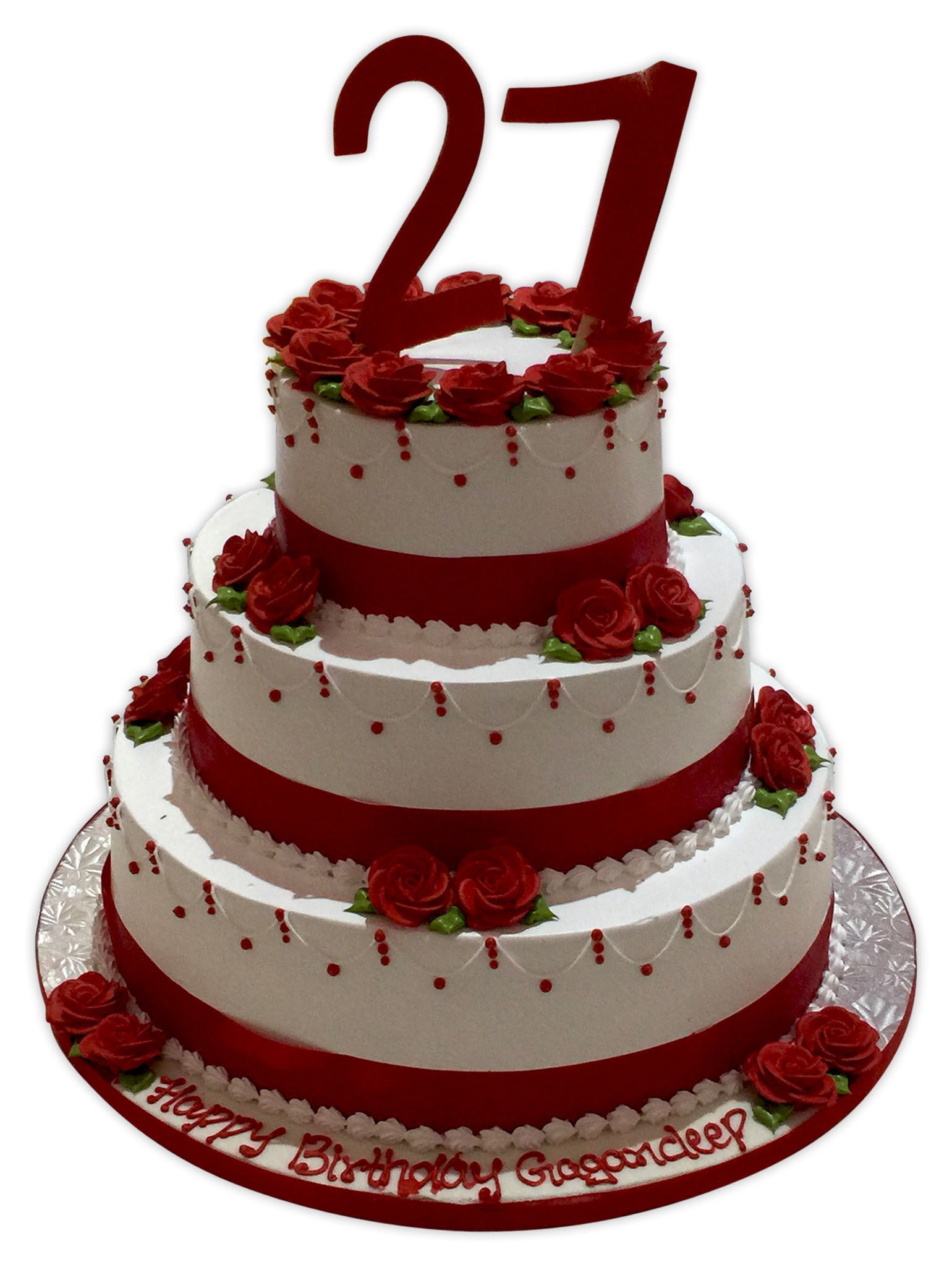 27th Birthday - Anniversary Blessed Years Cake Decoration Topper –  CakeSupplyShop
