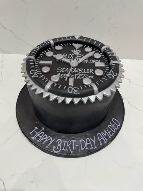 Rolex watch cake | Birthday cakes for men, Cake design for men, Birthday  cake for husband