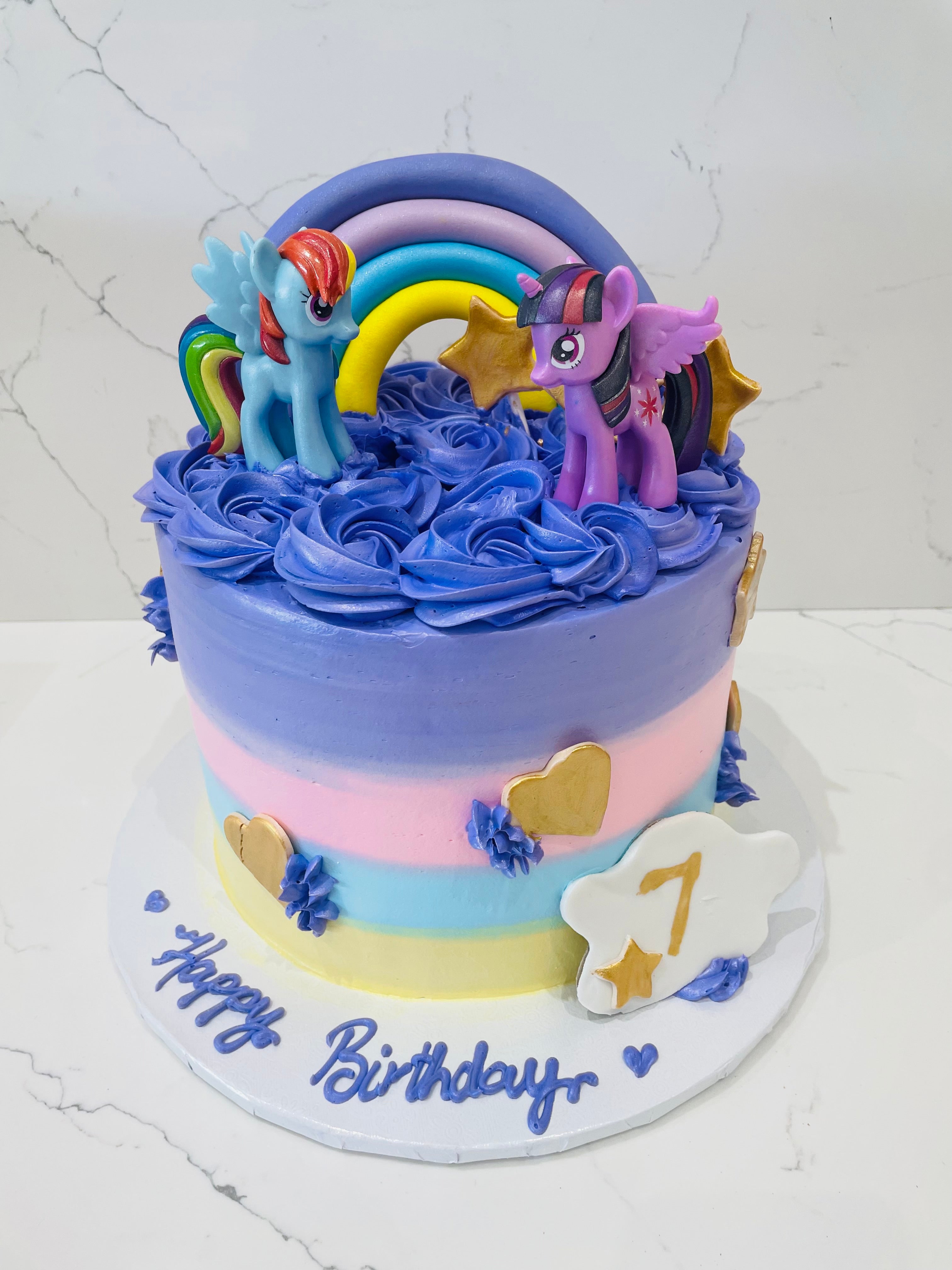 2D Little ponies Cake | Kids customised cake