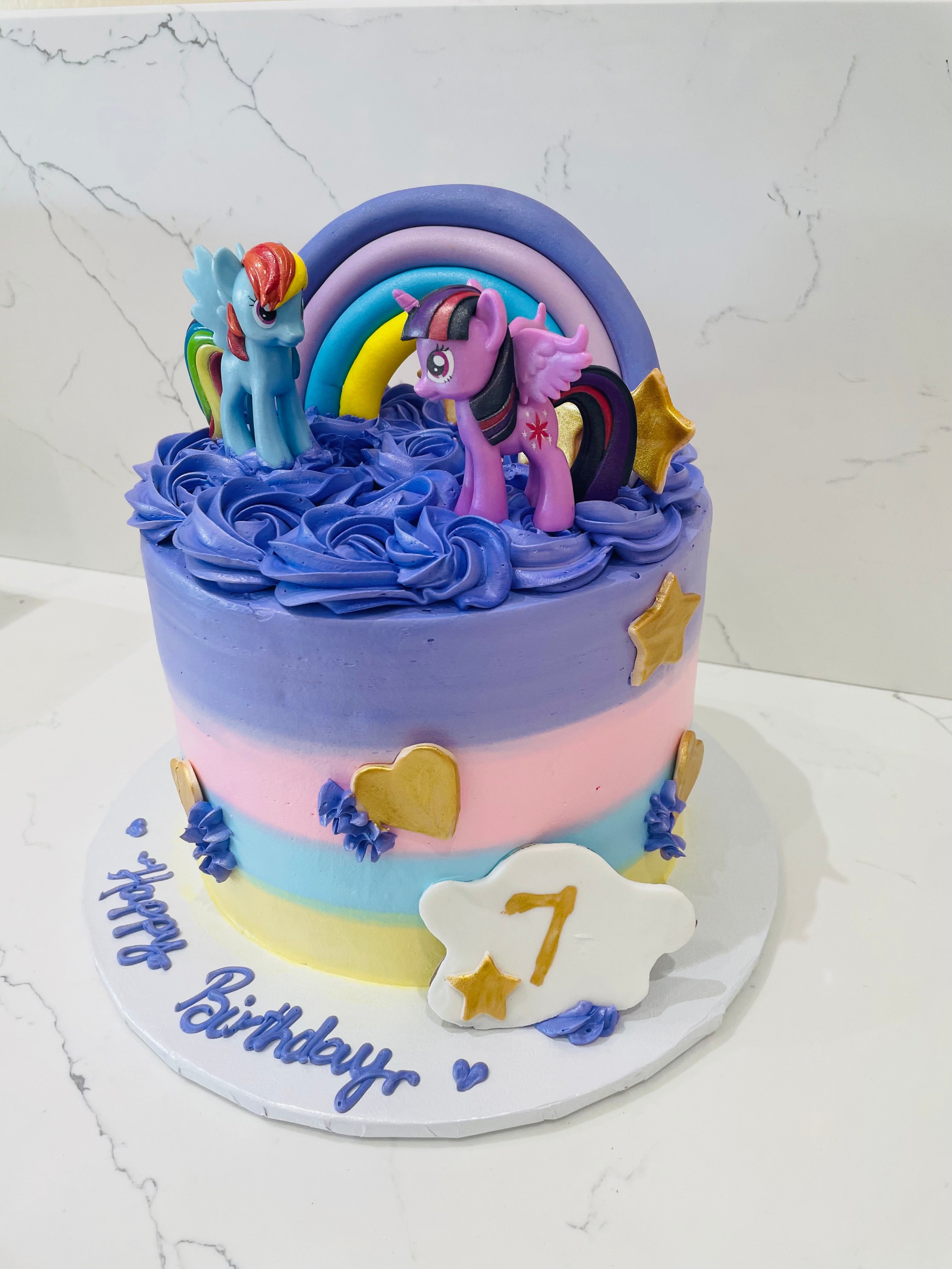 Cute Unicorn Birthday Cake | My Little Pony Cake | Order Custom Cakes in  Bangalore – Liliyum Patisserie & Cafe