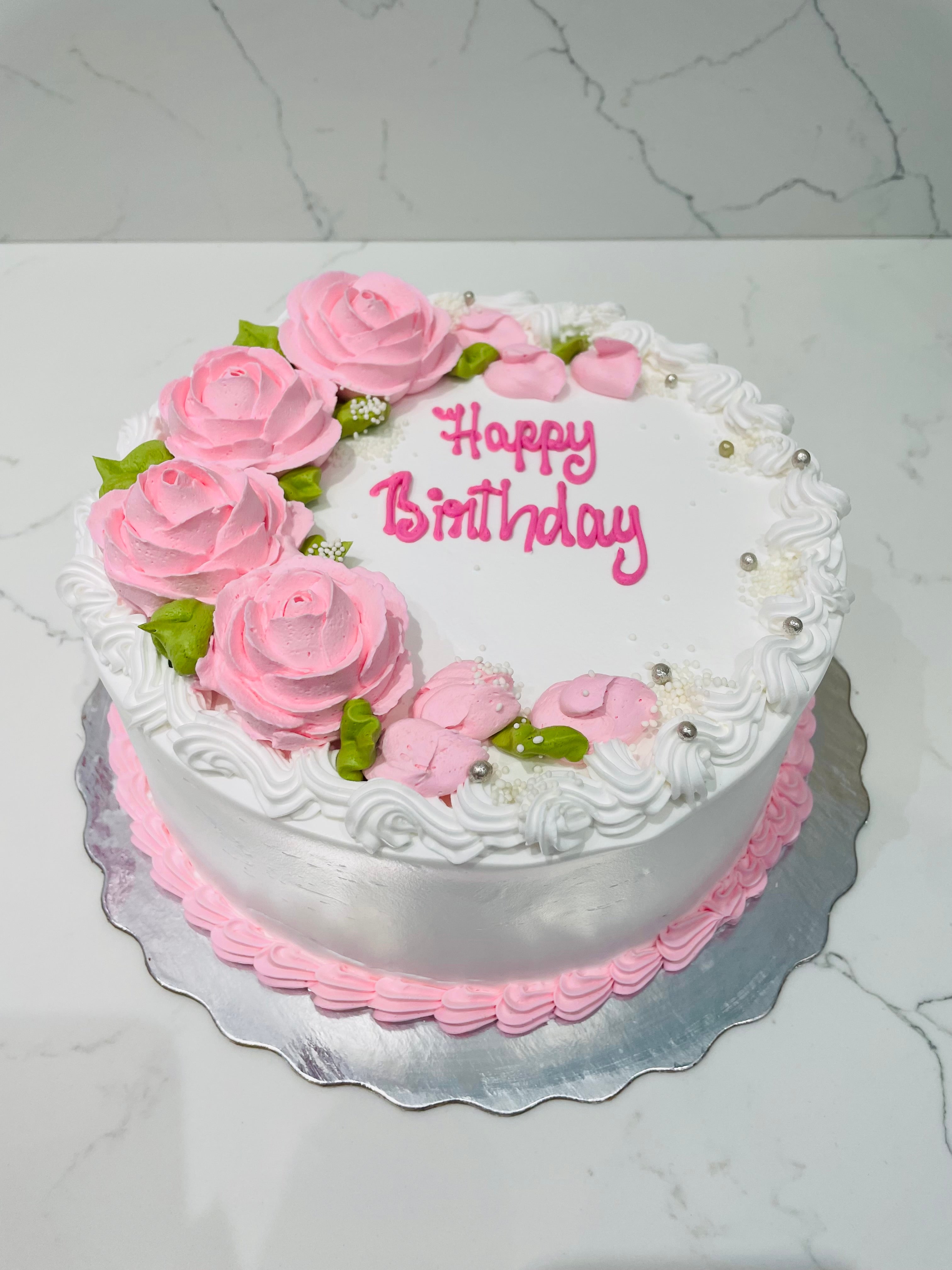 Online Cake Order - Large Flowers #6PaletteCake – Michael Angelo's