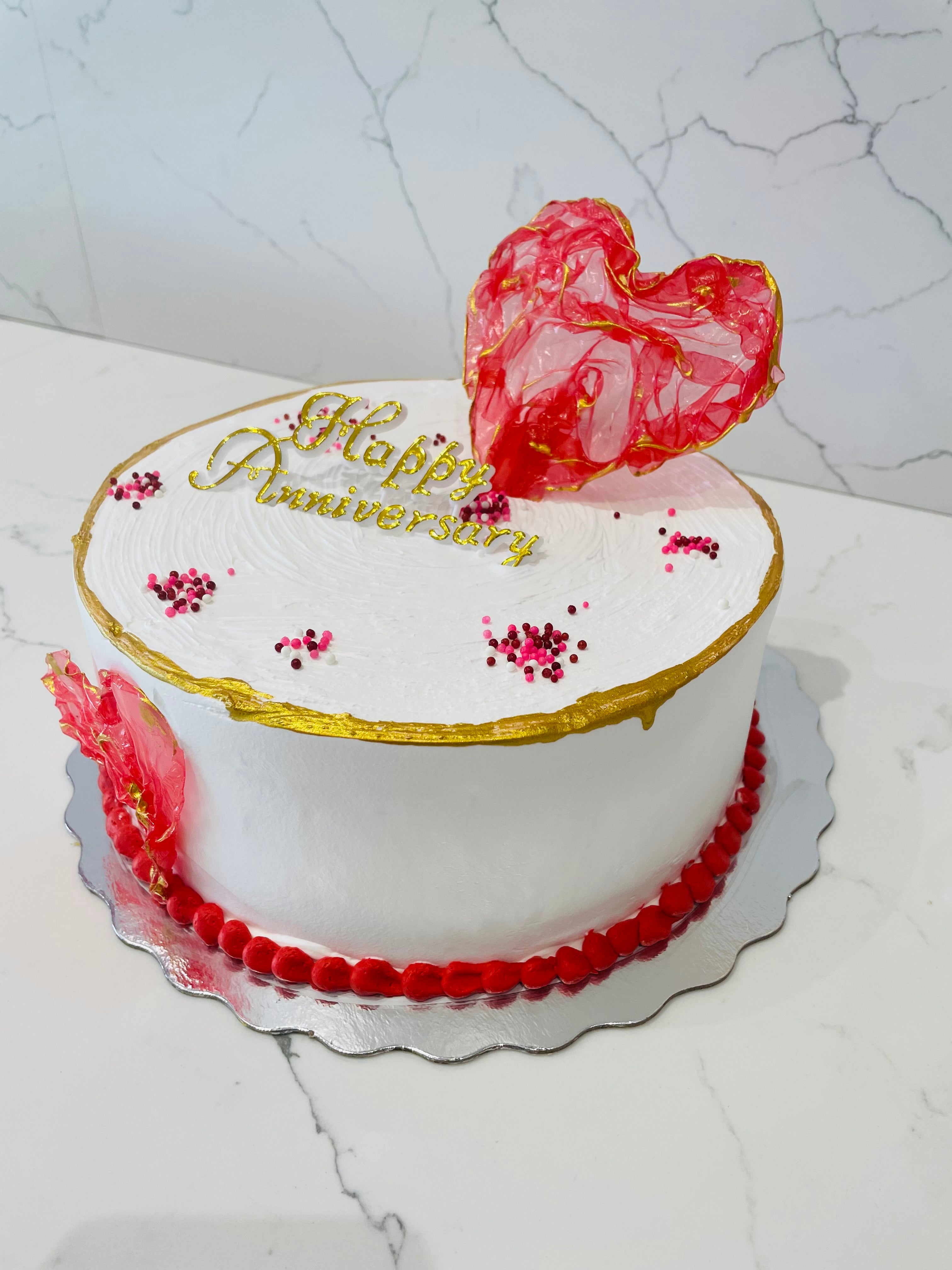 Available Vanilla 3 Tier Anniversary Cake, For Anniversaries, Packaging  Type: Box