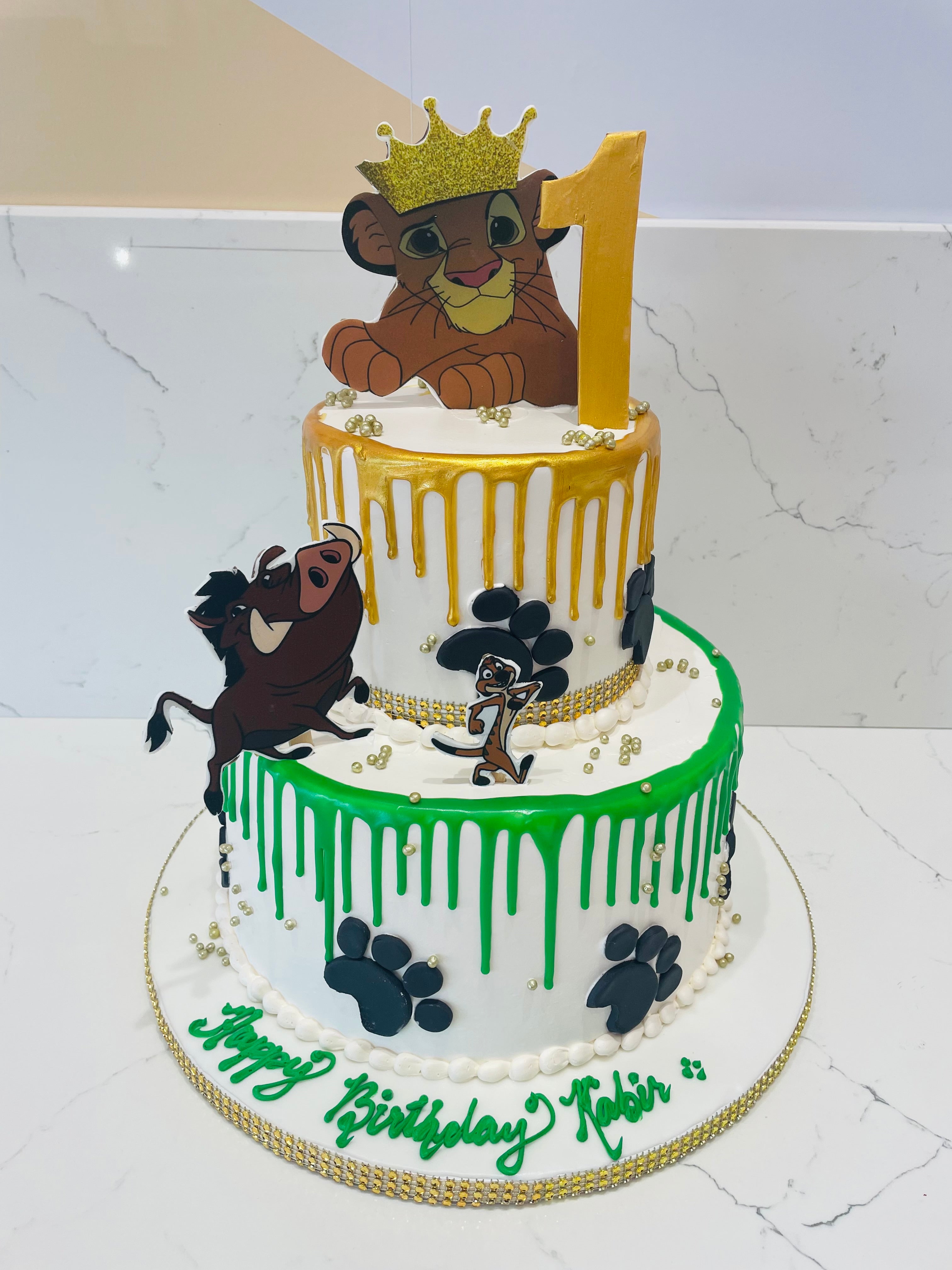 LION KING TIERED BIRTHDAY CAKE - Rashmi's Bakery