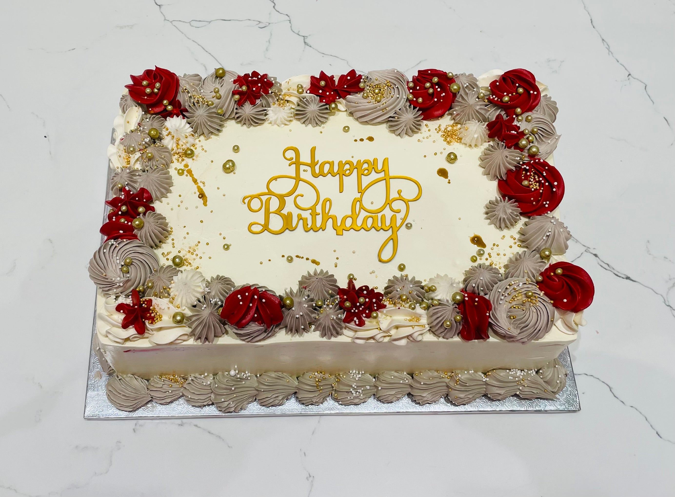 Delicious Cakes - Maroon color drip balloon cake.... | Facebook