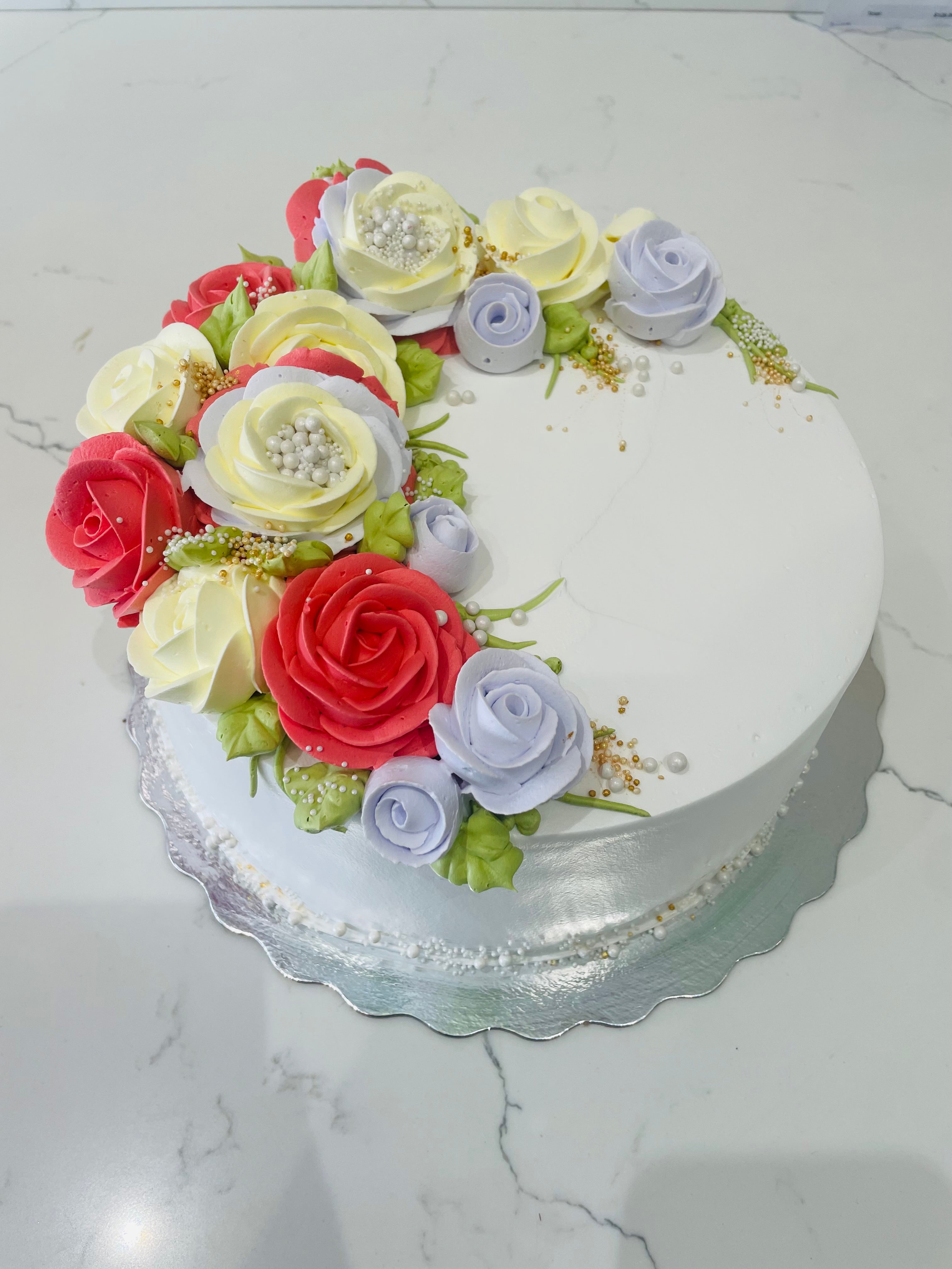 Rose Garden Fl Cake Rashmi S Bakery