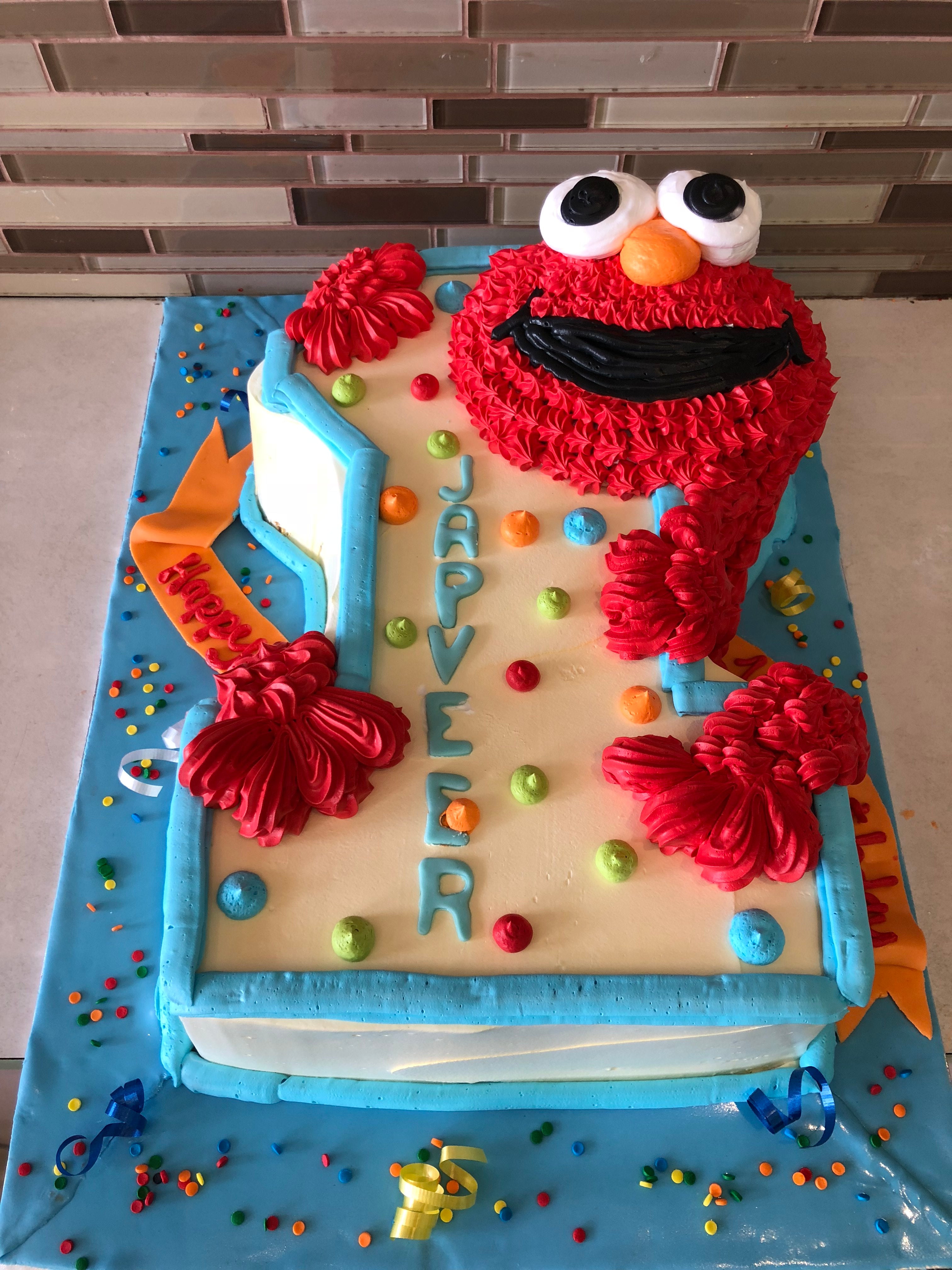 How To Make An Easy Elmo Birthday Cake (for Cheap!) - A DIY Tutorial
